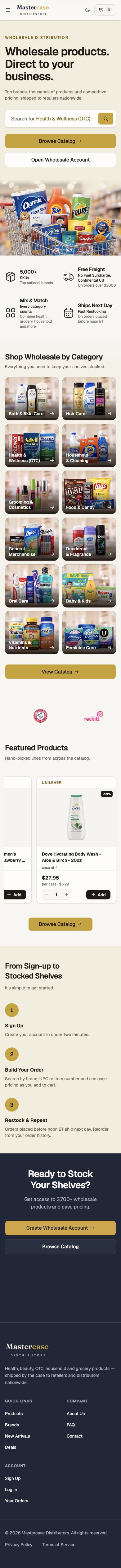 Introduce the business. Invite the first order., mobile interface